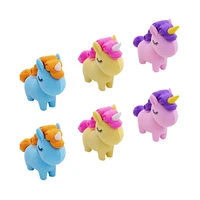 erasers unicorn kids students rainbow girls animal pencil portable adorable cartoon stationery