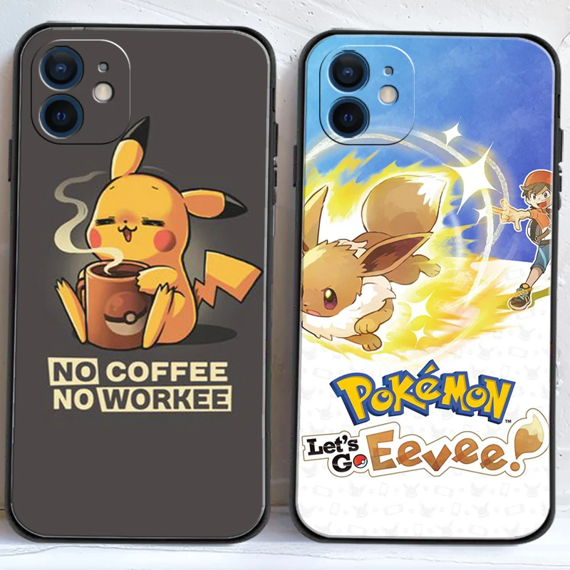 

Pokemon Cute Anime Phone Cases For iPhone 11 12 Pro MAX 6S 7 8 Plus XS MAX 12 13 Mini X XR SE 2020 Soft TPU Coque Funda Carcasa