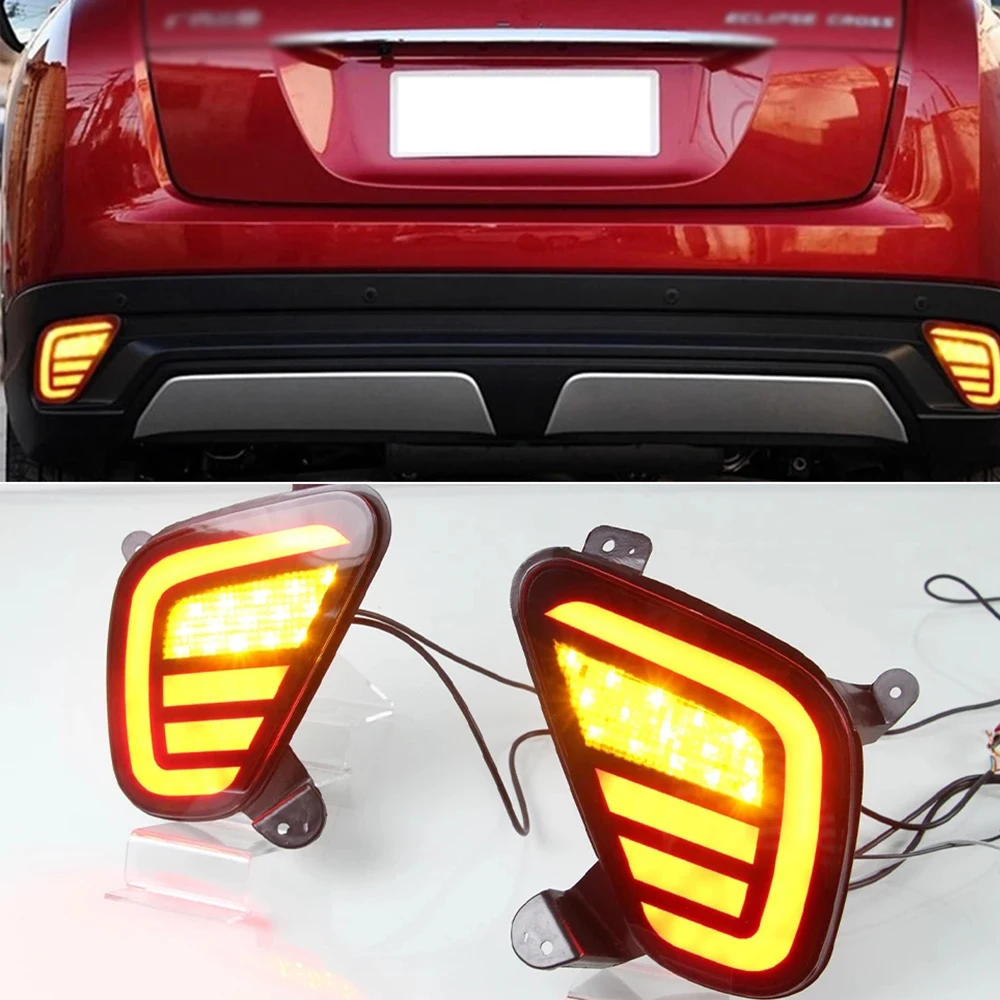 

LED Rear Tail Brake Lamps For Mitsubishi Eclipse Cross 2018-2020 DRL + Brake +Turn Signal +Reverse