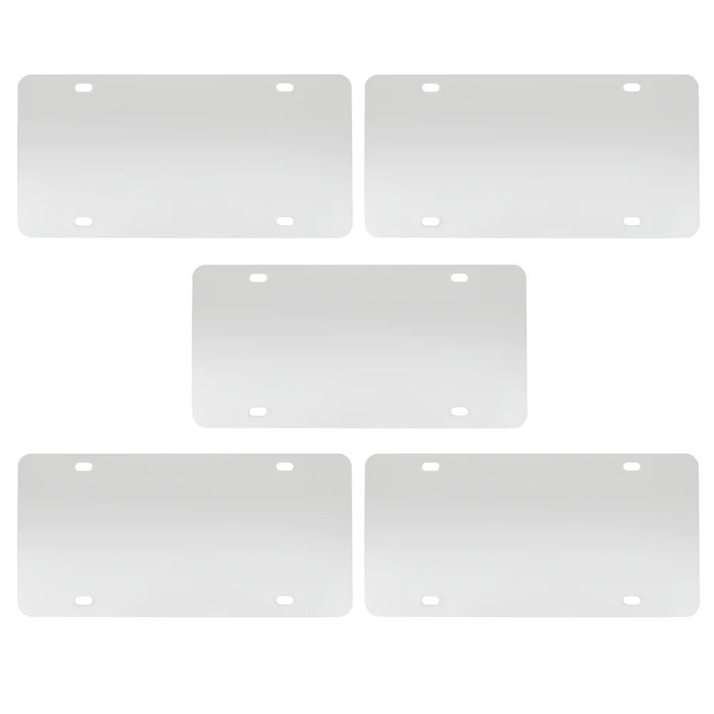 

5 Pcs Car Blank License Plates Automotive Heat Thermal Transfer License Plates