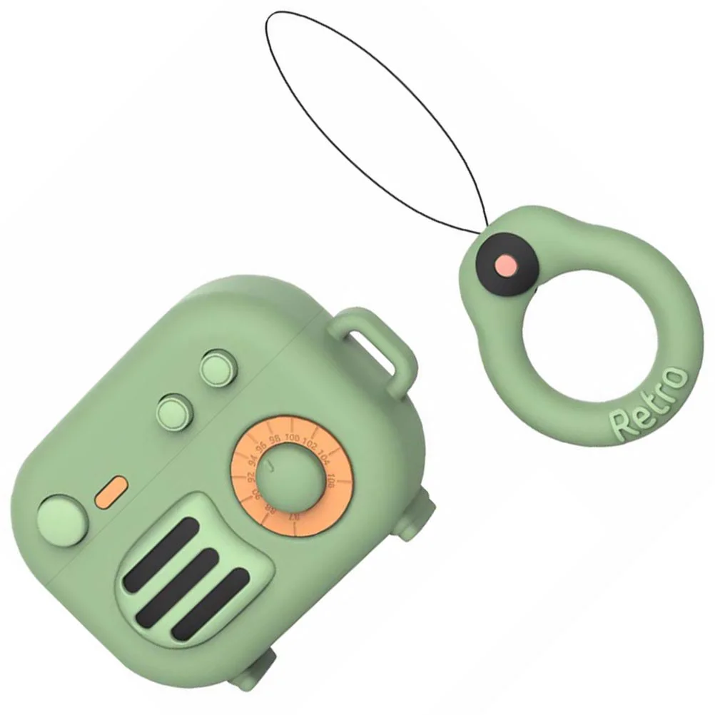 

1 Set Wireless Earphone Case Radio Shape Cover Compatible for AirPods Pro