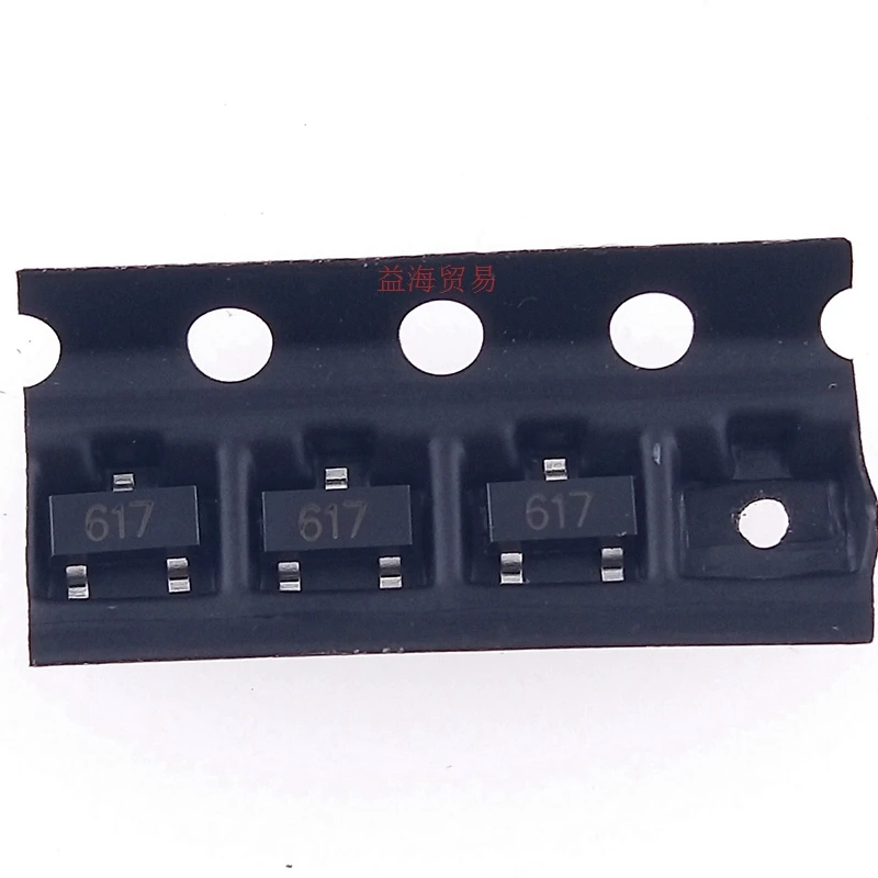 

100PCS/LOT NEW ORIGINAL FMMT617TA silkscreen617 NPN Bipolar crystal triode