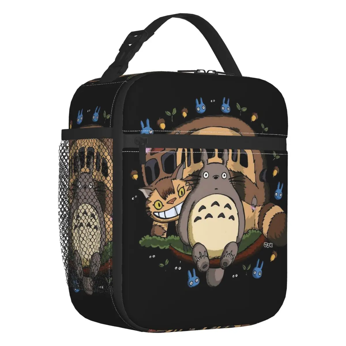 

My Neighbor Totoro Manga Insulated Lunch Bags for Women Studio Ghibli Anime Portable Cooler Thermal Bento Box School