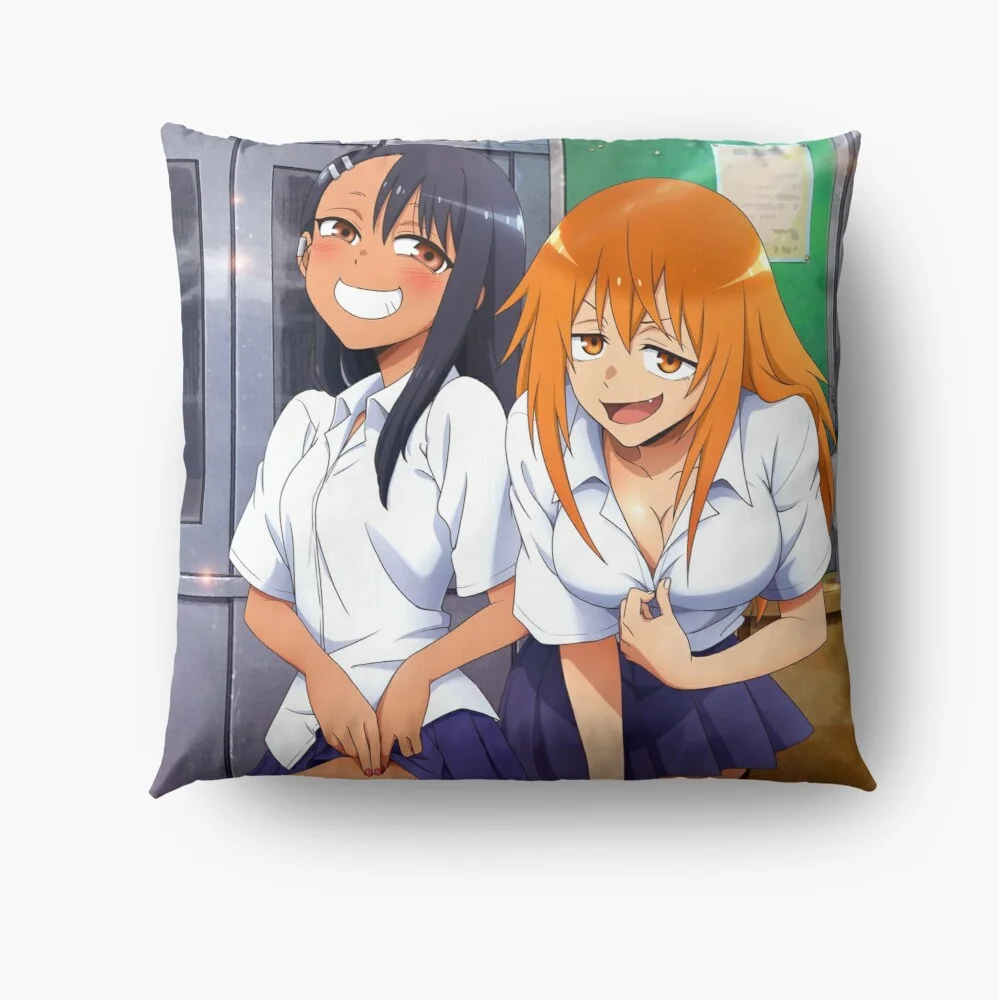 

Ijiranaide Nagatoro San Pattern Pillow Case Sofa Decorative Throw Pillow Cushion Cover Home Accessories Home Deco