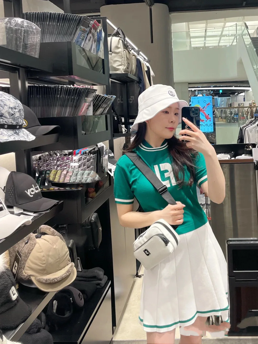 New Spring/Summer Golf Men's and Women's Crossbody Bag, Practical Storage Bag, Double Layer Design, High Quality Leather