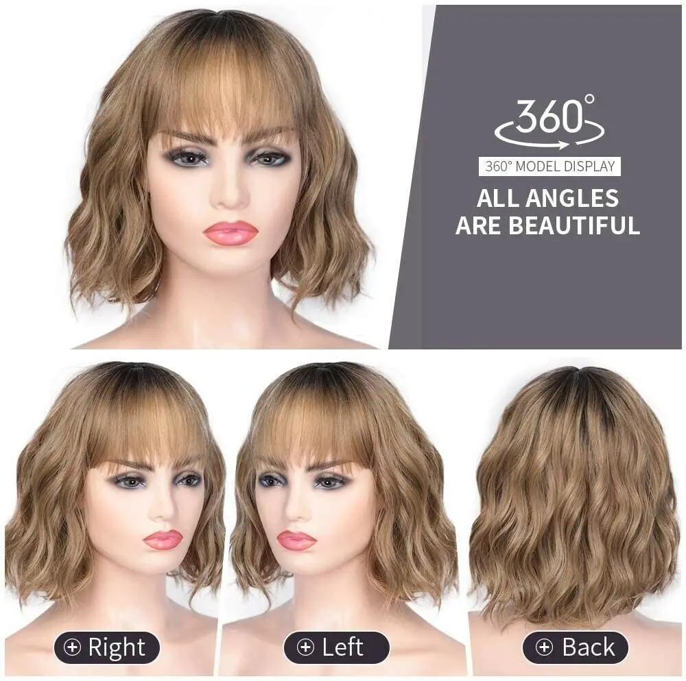 Очаровательные стильные лигатые золотые короткие волнистые крылья для женщин с