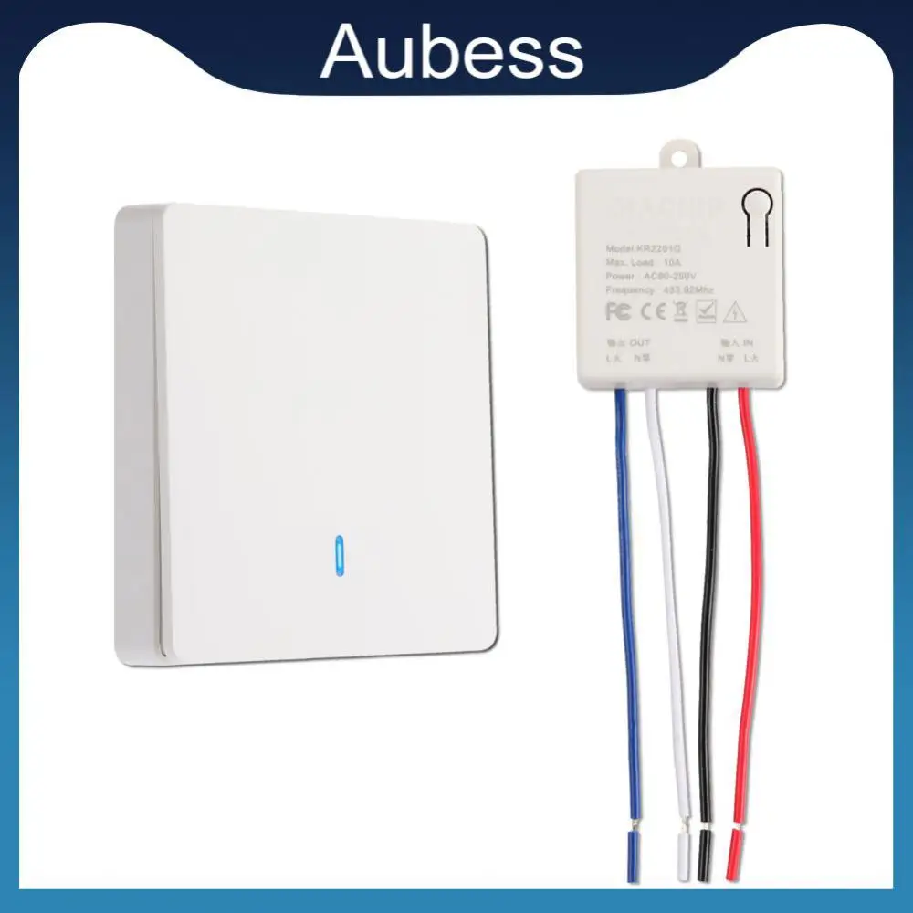 

With Led Light Lamp Fan Wireless Smart Switch Light Wall Light Switches Universal Breaker With Remote Control Remote Control