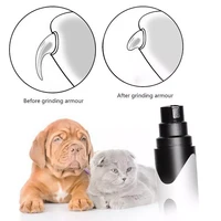 automatic pet dog cat paw nail clipper trimmer with steel wheel rechargeable claw nail grooming grinder