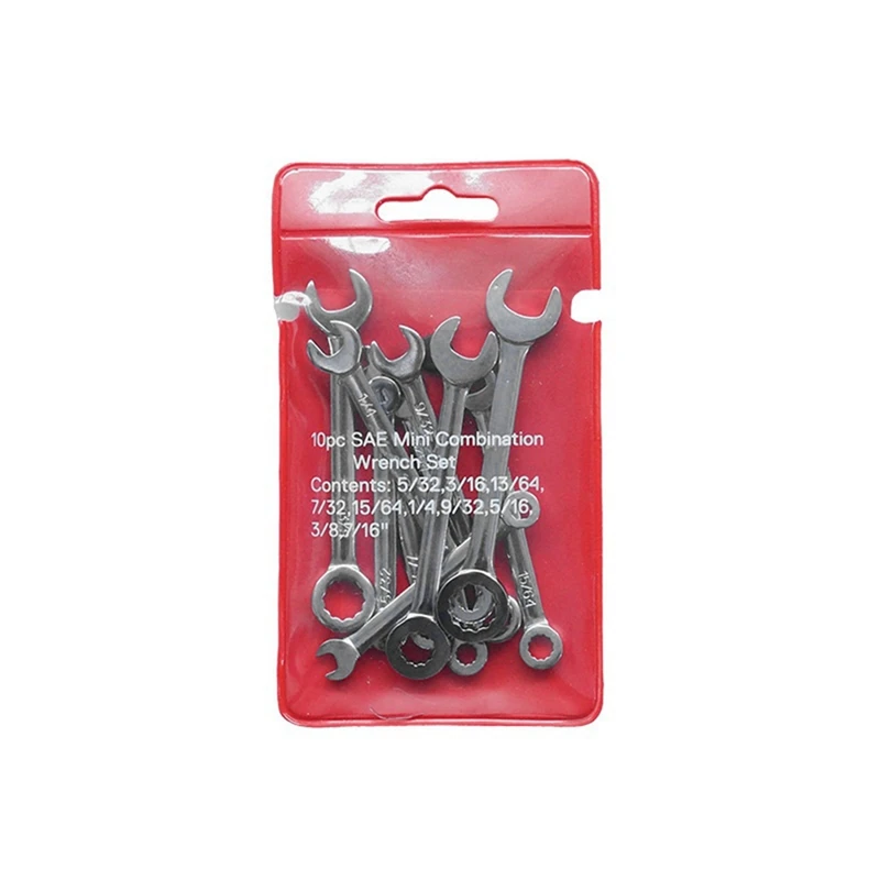 

10 PCS Manual Dual-Purpose Wrench Tool English Wrench Set Home Maintenance Tools