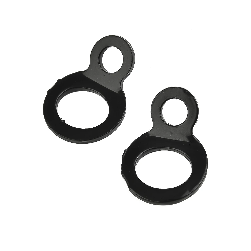 

DURABLE NEW PRACTICAL Quality Tie Down Strap Rings UTV Vehicles 2 Pcs ATV Point Securing Trailer Truck Bike Black