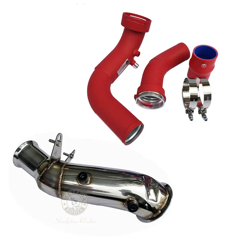 

charge pipe+4" Catless Downpipe FOR N55 F20/F21/F22 F30 F31 F32 F33 F34 M135i M235i 335i 435i