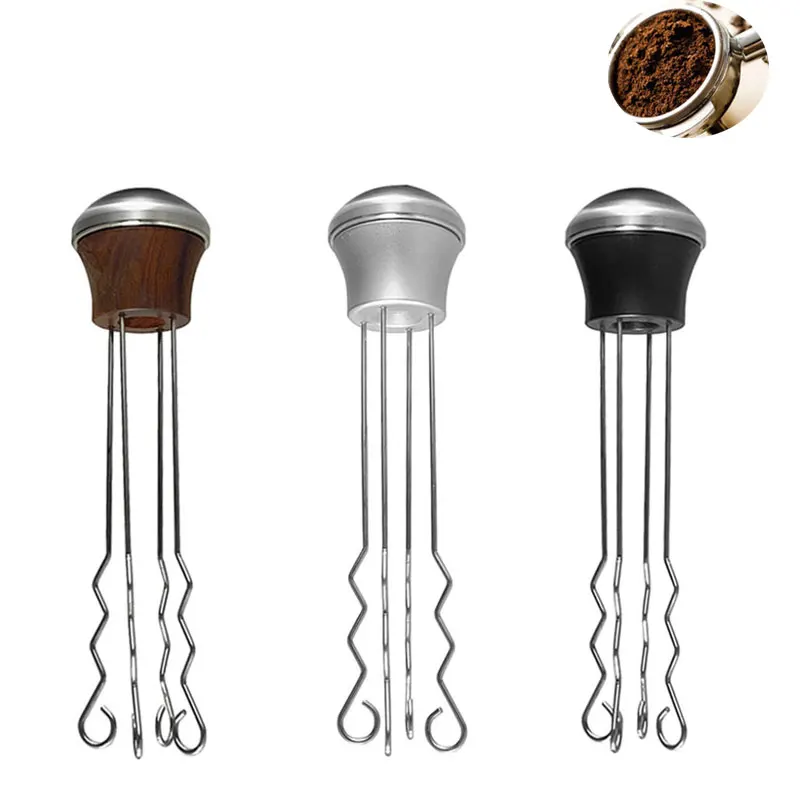 

Coffee Tamper 58mm 51mm Solid Wood Handle Coffee Needle Distributor Leveler Tool Powder Dispenser DIY Hand Tools