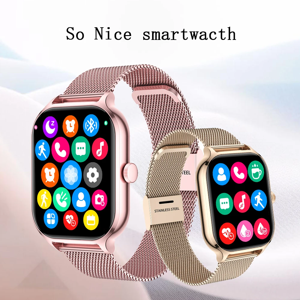 

Смарт-часы с Bluetooth, голосовым помощником и вызовом, женские модные часы, фитнес-трекер, пульсометр для телефона Xiaomi Amazfit GTS Android