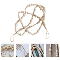 1pc wood beads pendant nordic style beads pendant creative wood beads crafts for hotel dorm home