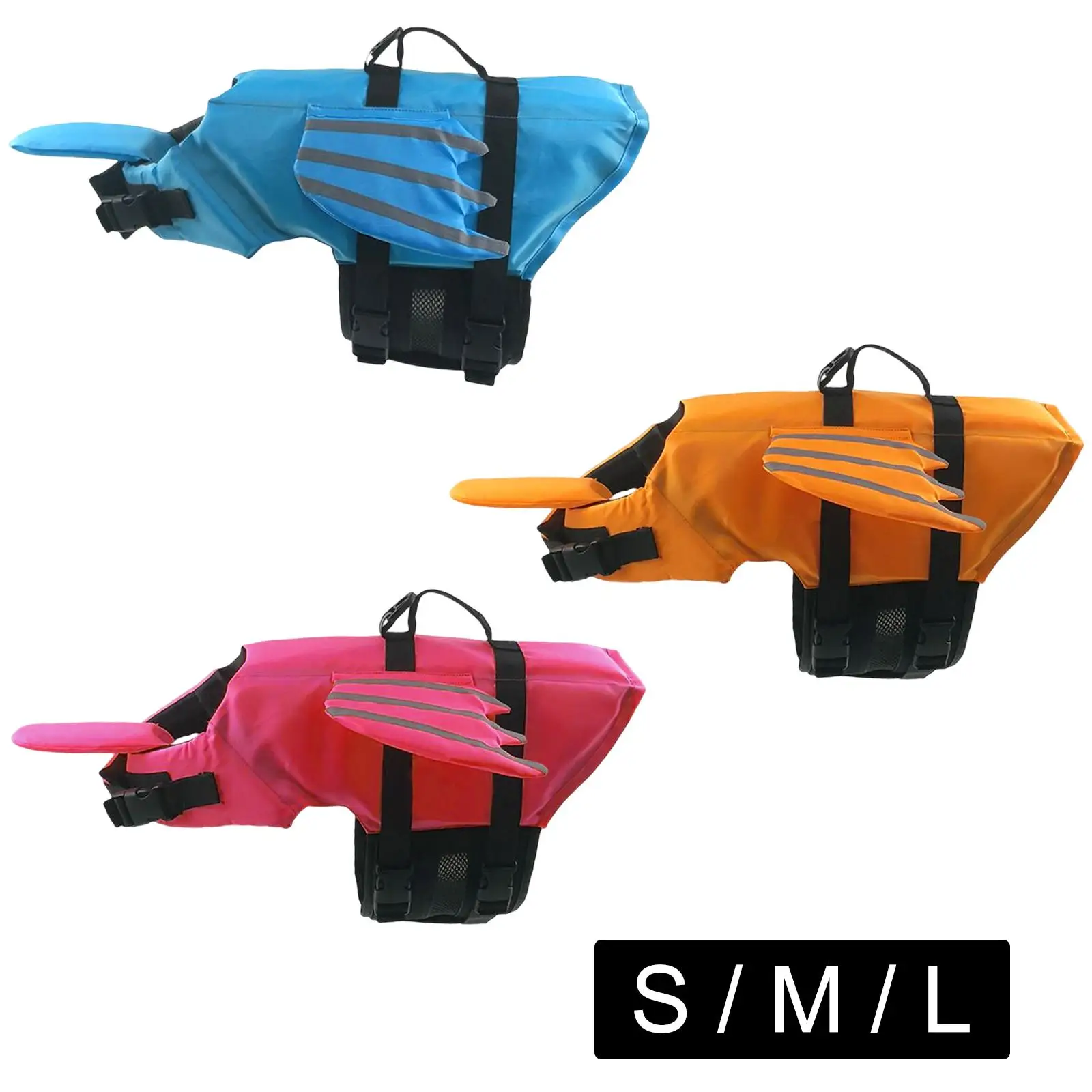 

Светоотражающий спасательный жилет для собак, регулируемый Прочный спасательный жилет с ручкой, для пляжа, бассейна, для домашних питомцев