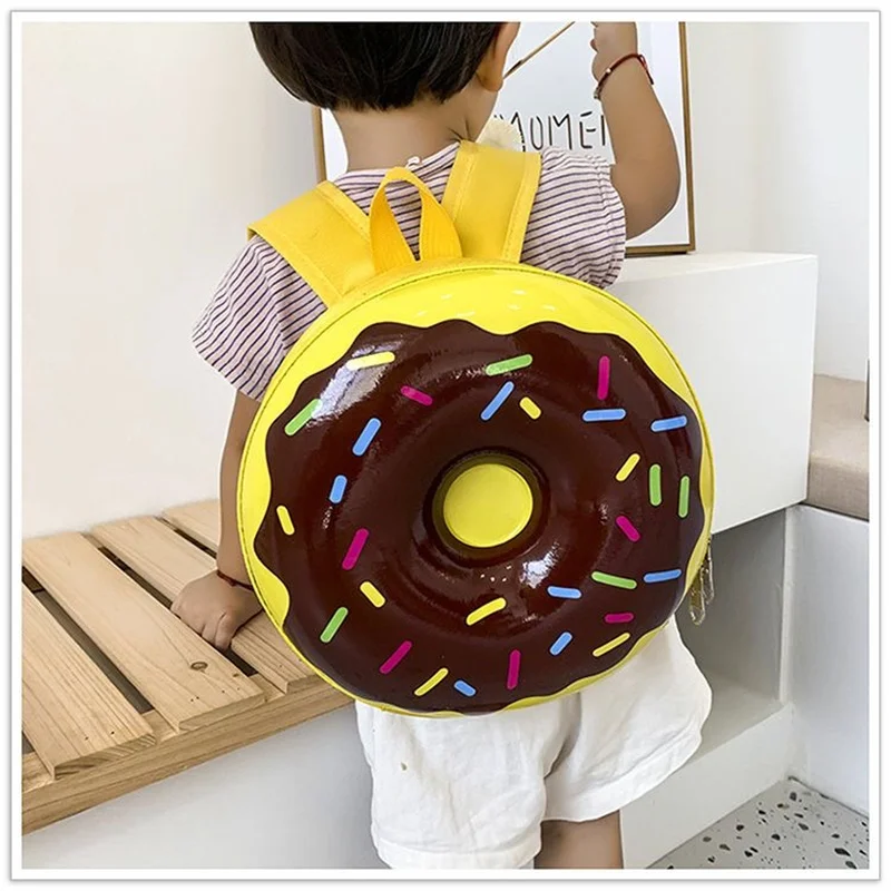 

Kids Cartoon Backpack Children Boy Girl Schoolbag Lovely Rainbow Donut Bagpacks Multi-functional Children Kids Fival Gifts