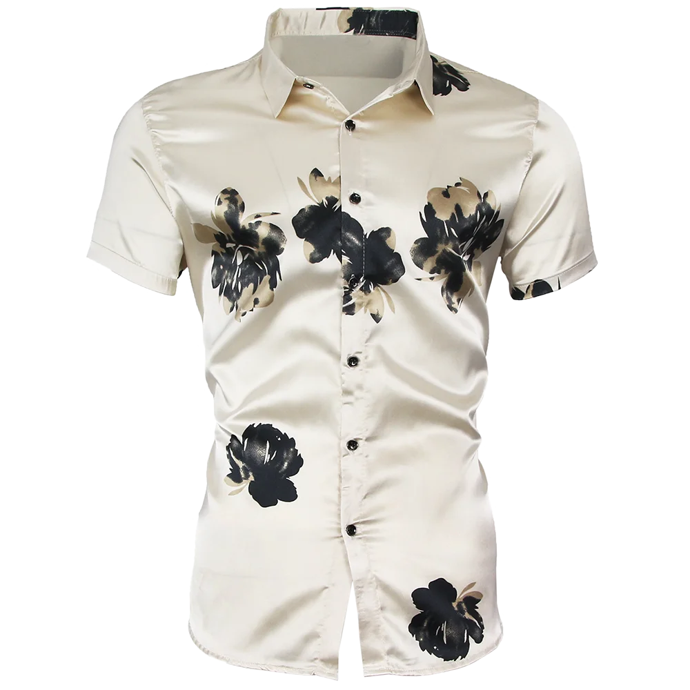 

2022 designer silvery mens shirts for men clothing korean fashion summer short sleeve shirt luxury dress casual clothes jersey 5