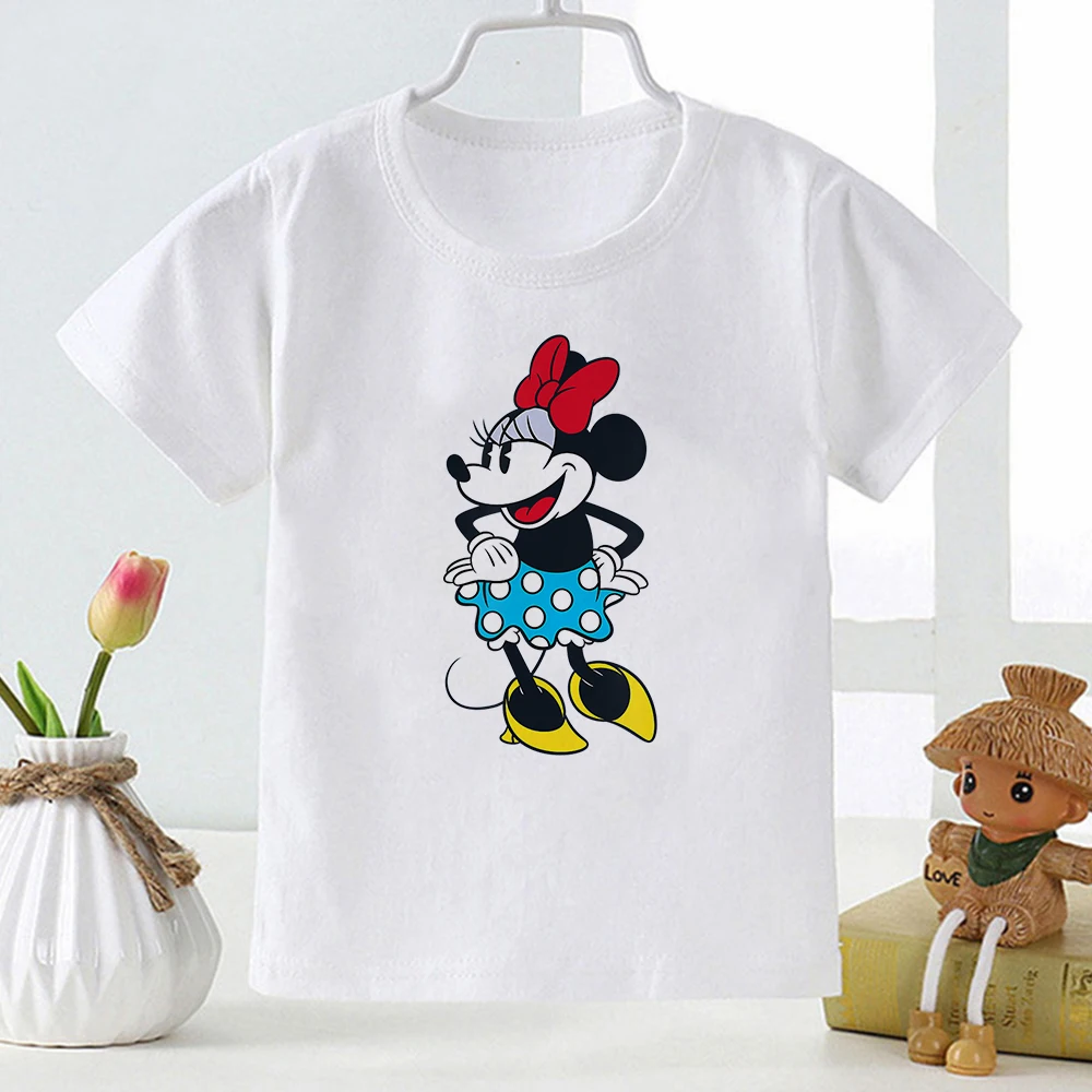 Детская футболка в стиле Харадзюку с изображением Микки Мауса Дональда дак и