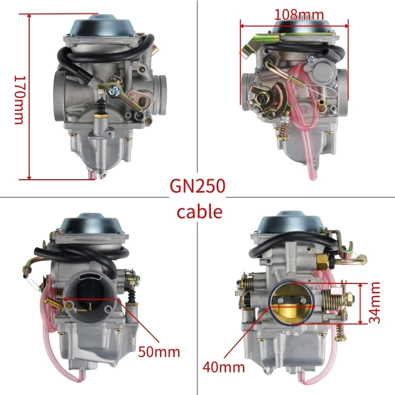 

GN250 300cc-400cc карбюратор мотоцикла для Suzuki GN300 Dr250 Dr 250 Yamaha Sr250 Roketa Jianshe JS400-7 Hensim HS400 Scout