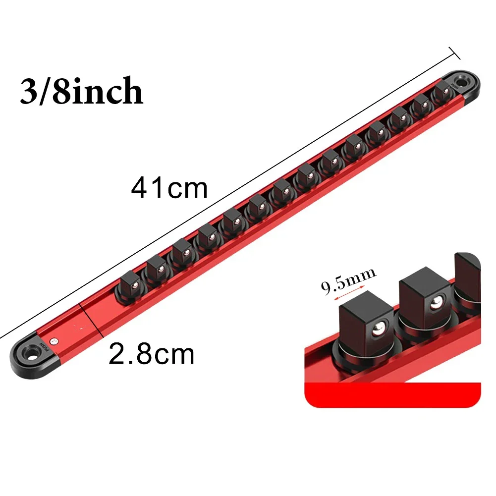 

1 шт. 360 ° Поворотный магнитный органайзер для розеток 1/4 3/8 1/2 дюйма, зажим для розеток, держатель для рейки, поднос для розеток, ручные инструменты ﻿