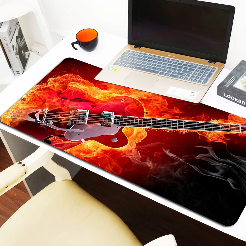 

Desk Pad Art Guitar Mouse Carpet Gaming Accessories Pc Cabinet Games Mousepad Anime Computer Desks Gamer Keyboard Mat Mats Xxl