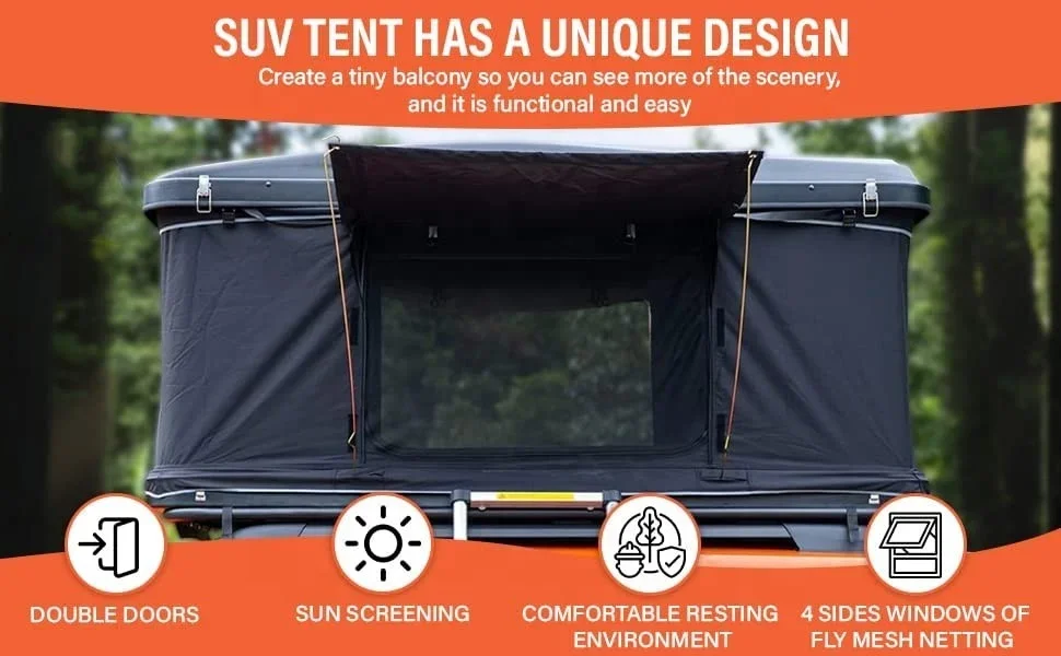 Универсальный корпус из твердого сплава для кемпинга Rooftoo