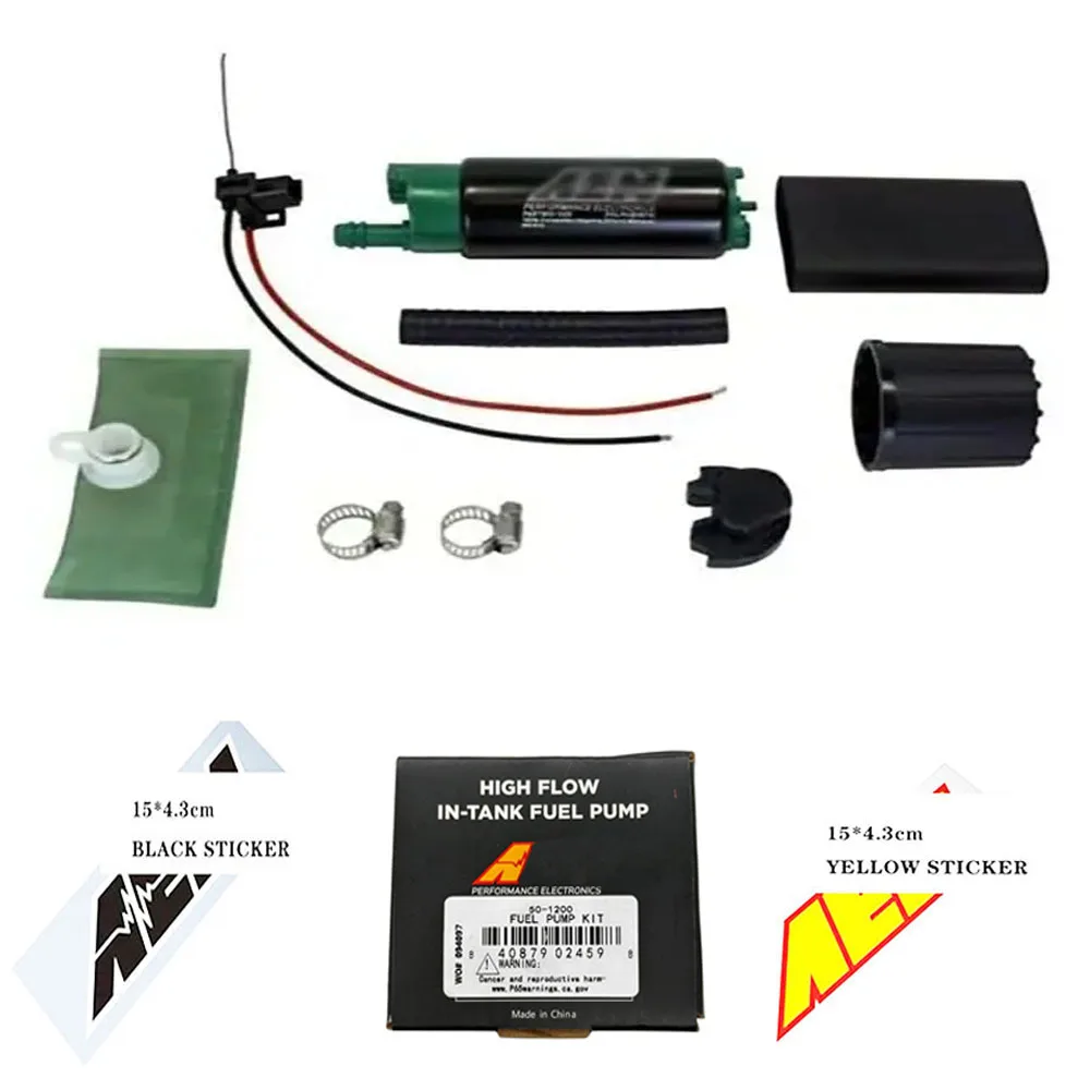 

High flow in-tank fuel pump E85/compatible with 340LPH 50-1200 performance electronic auto parts with original box and Sticker