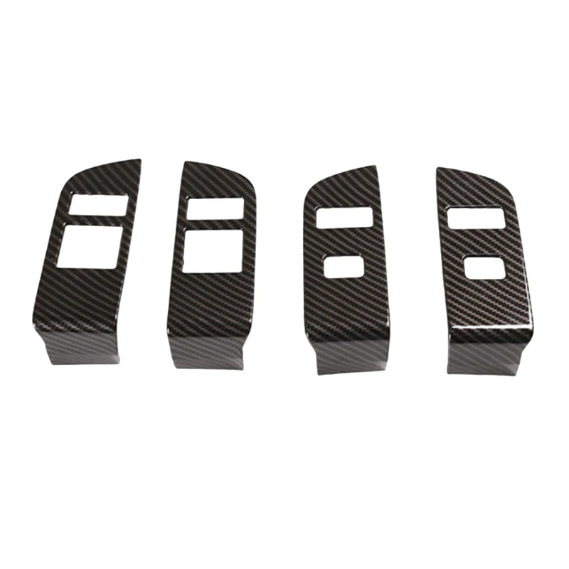 

For Land Rover Discovery 5 2021 2022 Window Lift Switch Button Panel Cover Trim Decorative Accessories,Carbon Fiber