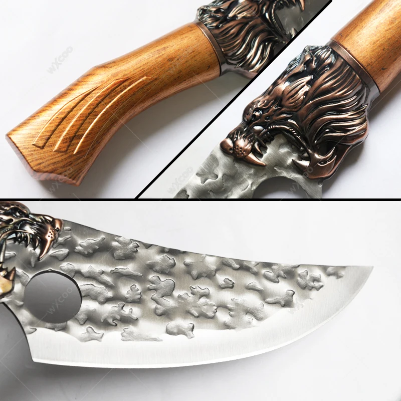 Ручные кованые ножи для обвалки высокая твердость нож нарезки мяса овощей и