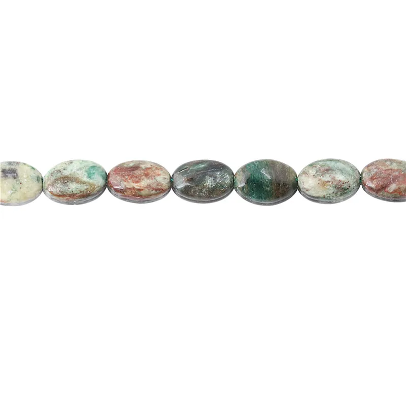 

Natural Stone Chrysotlie Orange Moonstone Emerald Green Oval Beads Size 8X12 10x14MM For Jewelry Making DIY Bracelet Necklace