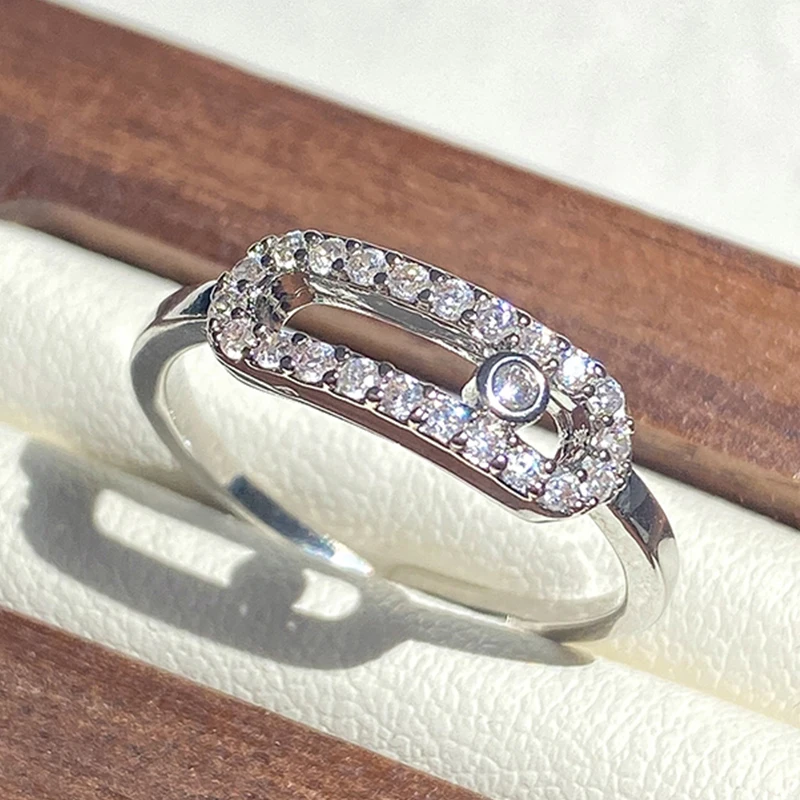 Модные круглые медные кольца с кубическим цирконием для женщин металлические