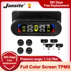 Система контроля давления и температуры в шинах Jansite TPMS с цветным экраном, интеллектуальный датчик включениявыключения, солнечный датчик заряда, автомобильные аксессуары