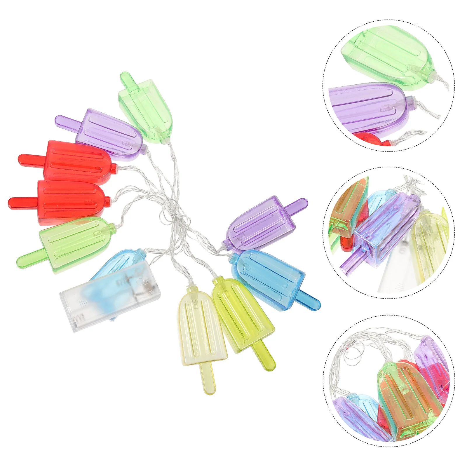 

LED Ice Cream Shape String Light Operated Light Hanging Decor 15M 10LED