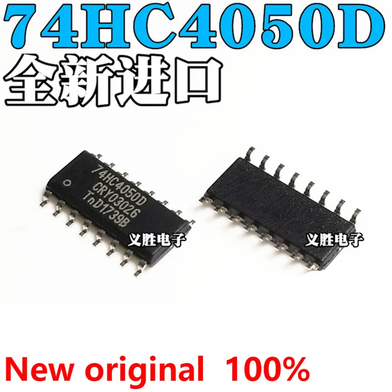 Новый и оригинальный 74HC4050D SOP16 полностью синтетический буфер/чип преобразователя все одинаковый Буфер/конвертер, шестигранный обратный фаз высокого на l