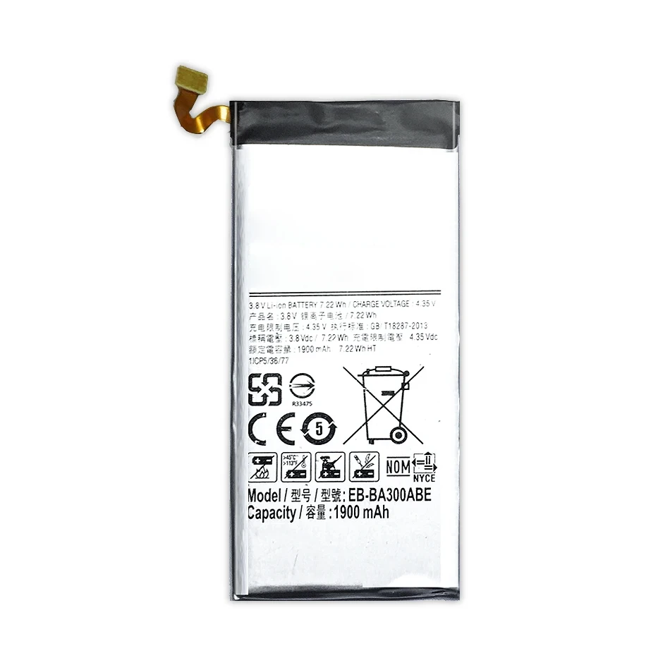 Запасная аккумуляторная батарея для Samsung Galaxy A3 2015 версия A300 A3000 1900 мАч