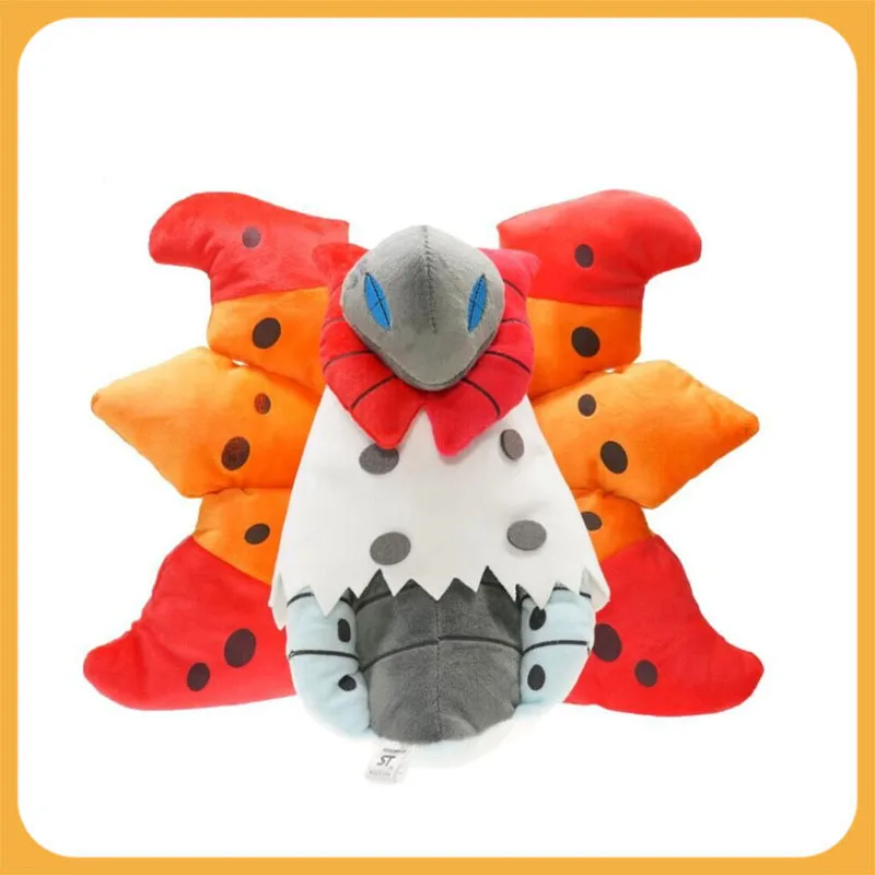 

Плюшевые мягкие игрушки TAKARA TOMY Pokemon Volcarona, оригинальные черно-белые плюшевые игрушки покемон Swarm, милые детские подарки