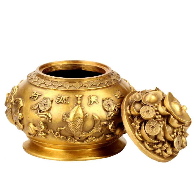 

Brass Cornucopia Five Gods of Wealth Cornucopia Furnishings Decoration Gift Home Crafts home decore