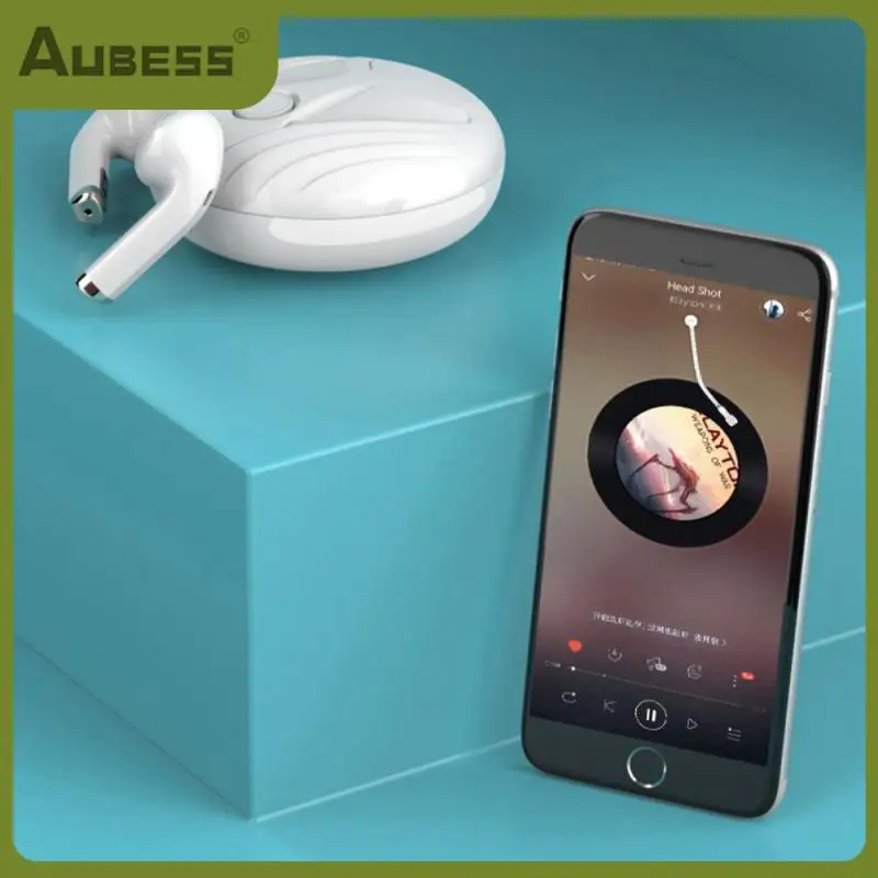 

5.0 Noise Canceling Earphone With Charging Bin Low-delay Music Earbuds Ergonomics Stereo Black Outdoor Sports Headset