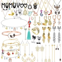 2022 swa boutique high quality fashion jewelry animal series set fox earrings bird necklace feminine charm bracelet