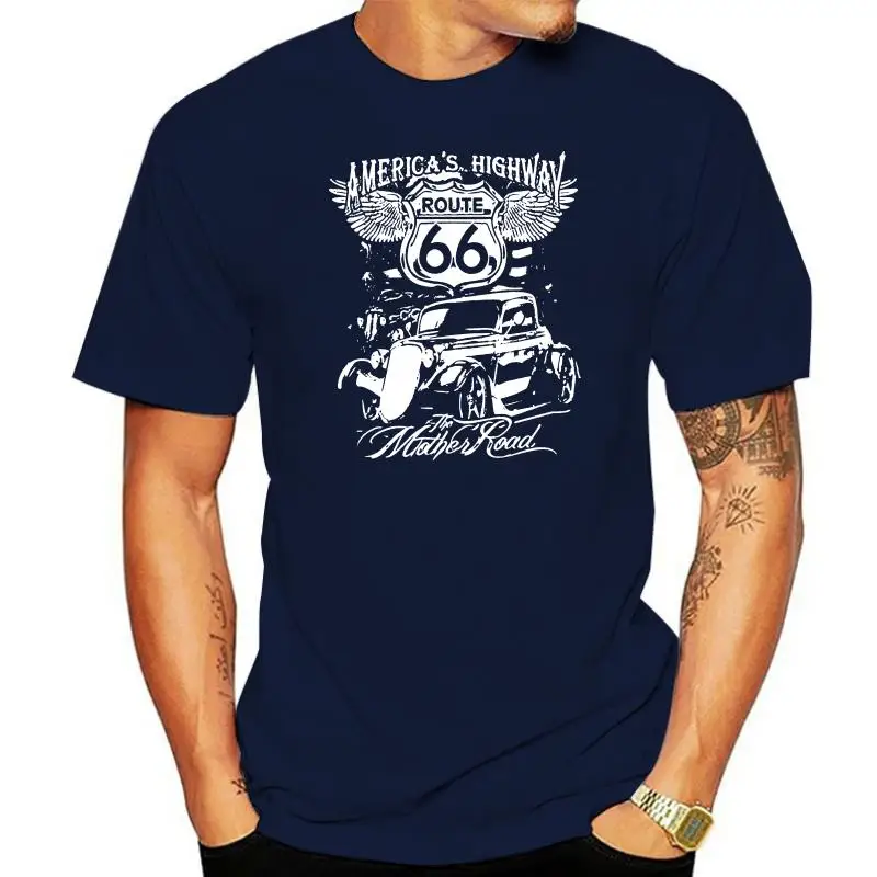 

Route 66 T Shirts Rat Rod Mother Road Hot Rods Souvenir Mens Small to 6XL & Tall