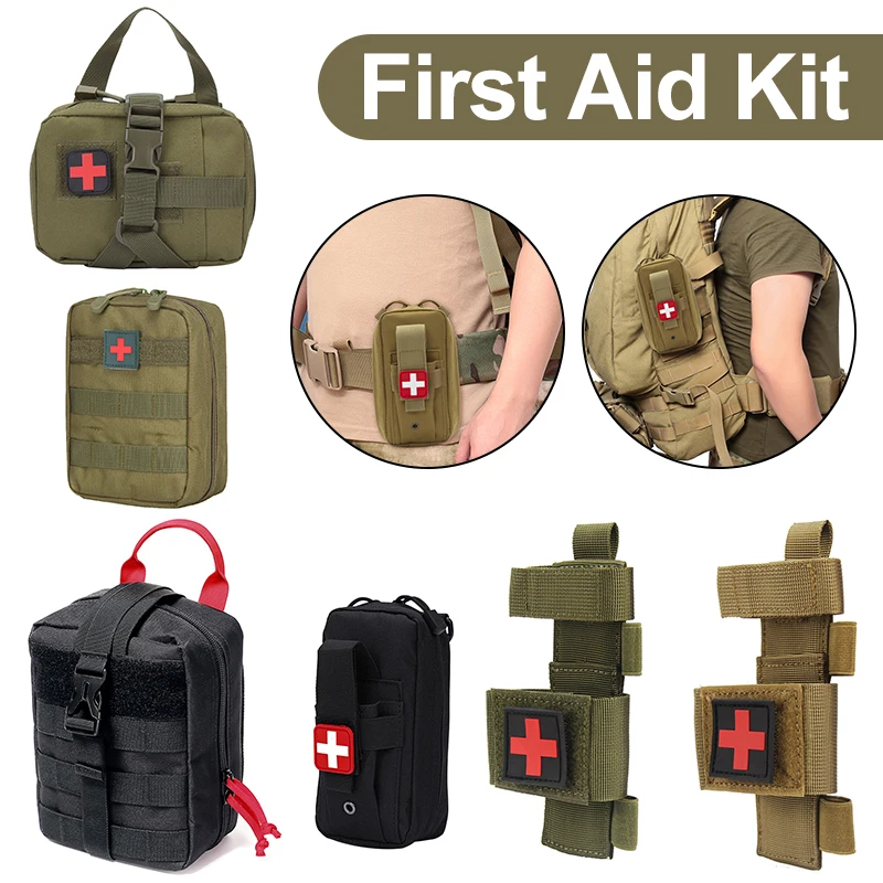 

Molle Tactical First Aid Kits Medical Emergency Waist Bag Outdoor Military Oxford Cloth Waterproof Scratch-resistant Hunting Bag