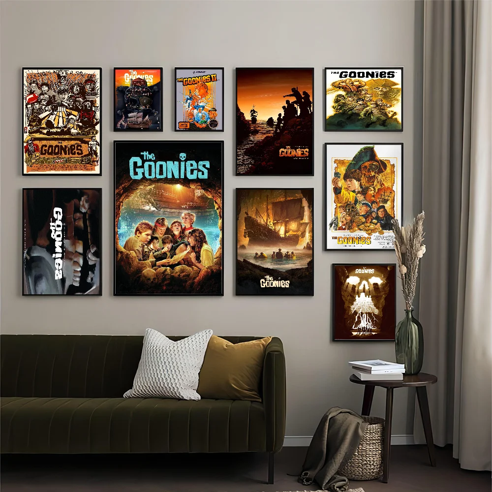 Goonies фильм искусство белая бумага плакат водостойкая бумажная наклейка кофейня