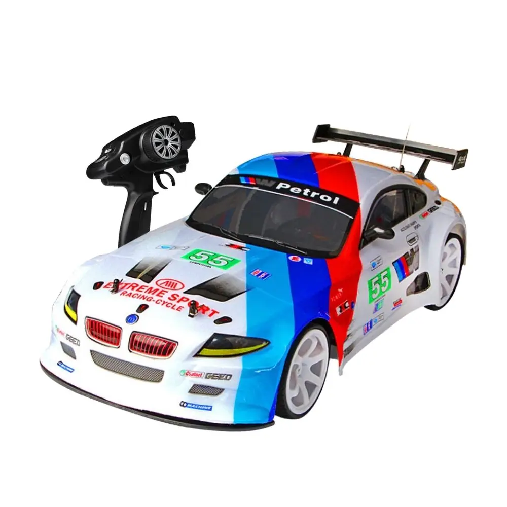 

RC Car 1/10 70KM/H Radio Controlled Car High Speed Two Tires 3 Colors RC Car Thermique Toys Boy