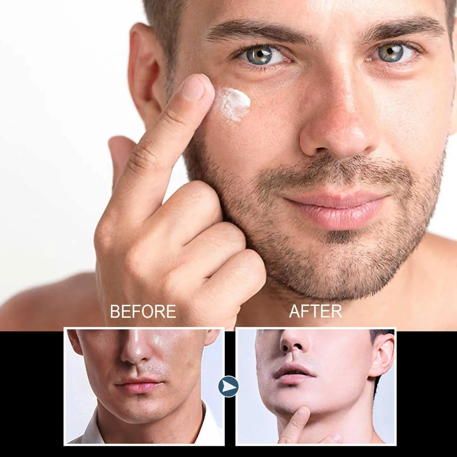 

Mens Makeup Base Cream Revitalising Nourishing Natural Whitening Brighten Face Concealer Cream Lazy Foundation Tone O3F2