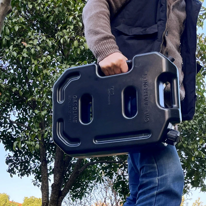 Пластиковый топливный бак 10 л черная канистра для автомобиля мотоцикла