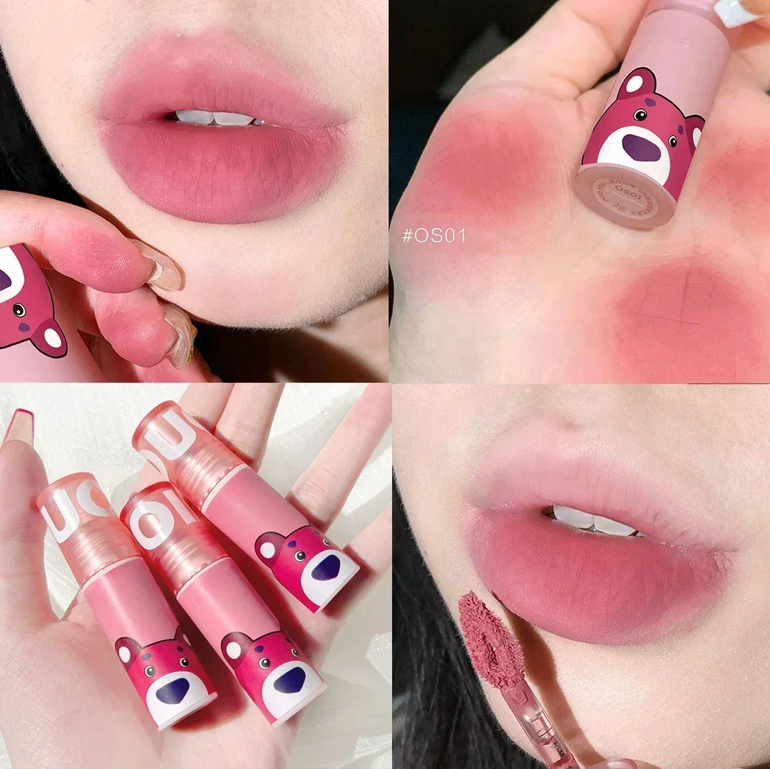 Жидкая губная помада Sweet Strawberry матовая бархатная глазурь для губ водостойкая