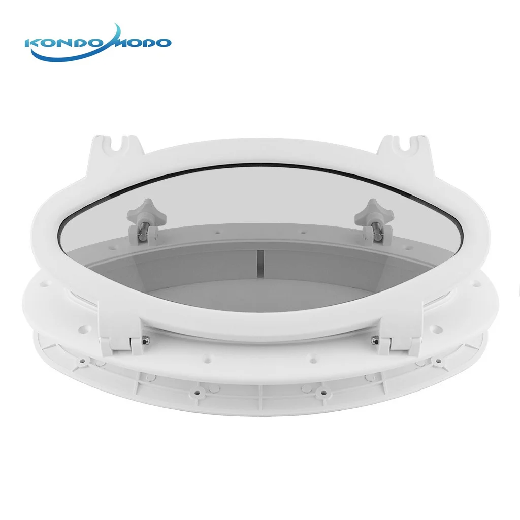 

Boat Marine Accessories Porthole Yacht RV white Oval Shape Porthole ABS Plastic Oval Hatches Port Lights Replacement Windows