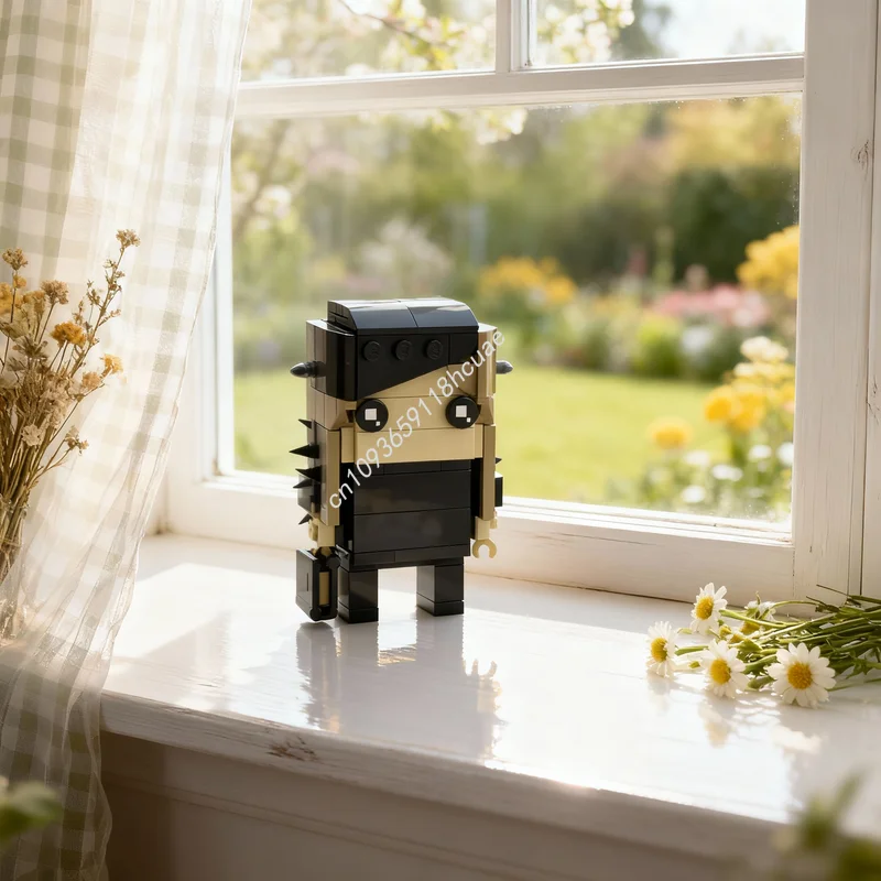 Фото Набор строительных блоков MOC BrickHeadz (112 деталей), модель ReFantazio, подарок на Рождество, развивающая игрушка для архитектурного моделирования №1