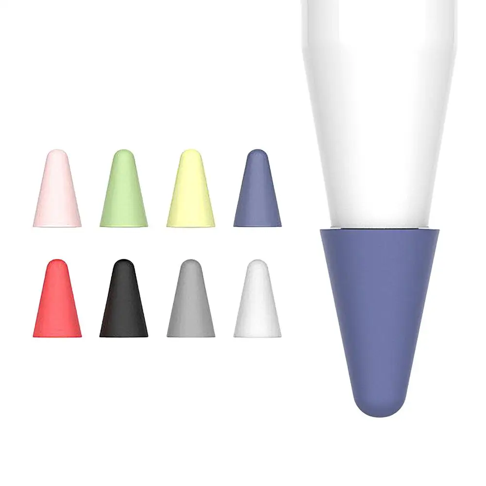 

Силиконовый сменный наконечник для Apple Pencil 1 2, 8 шт., перо для сенсорного экрана, защитный чехол для Apple Pencil