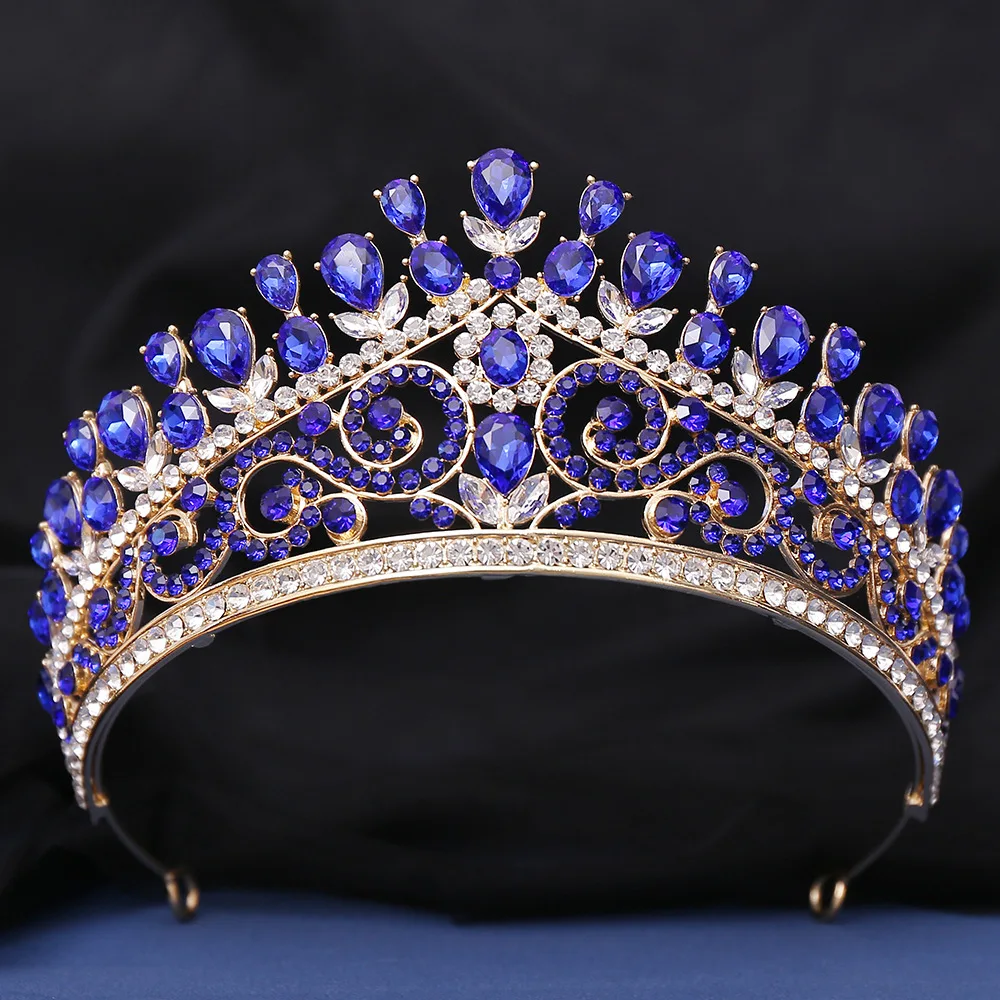 Диадема свадебная диадема с кристаллами и опалом 8 цветов